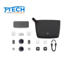 Microphone sans fil Dji Mic Mini 2 Bluetooth 2 TX + 1 Mobile RX + Etui de chargement Noir